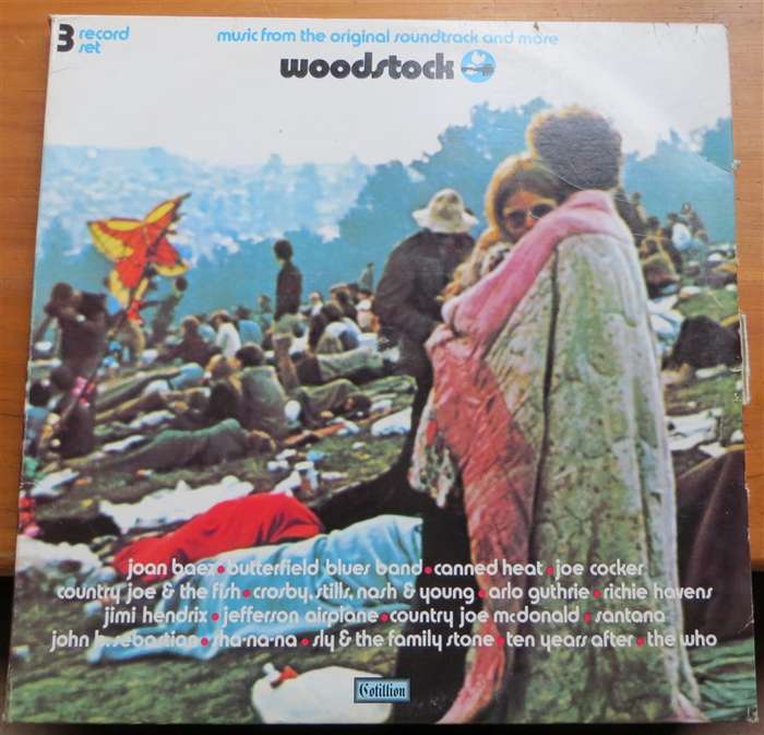 Woodstock (Canned Heat/Hendrix/The Who) - 3 x Vintage LP Set - VG