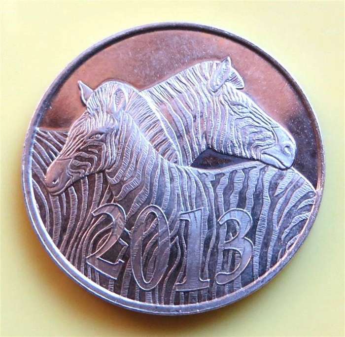 2013 Zebra Coin World SA Mint Token