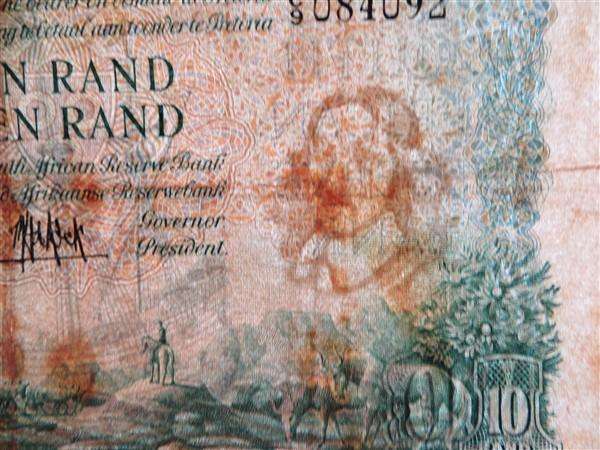 MH De Kock 10 Rand Note #C9 084082