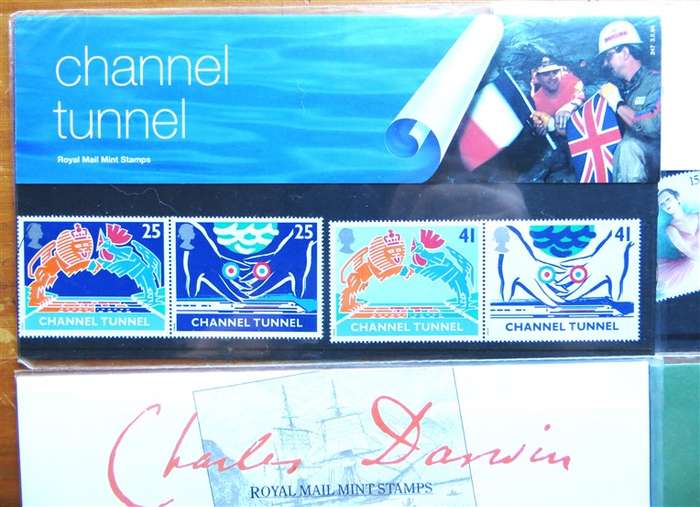 4 x GB Mint Stamp Set Packs - 1 Bid for All
