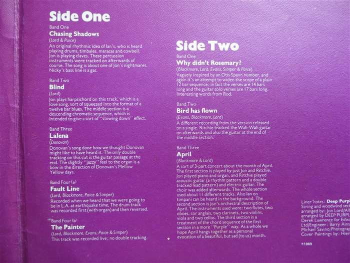 Deep Purple  - Vintage Vinyl LP VG