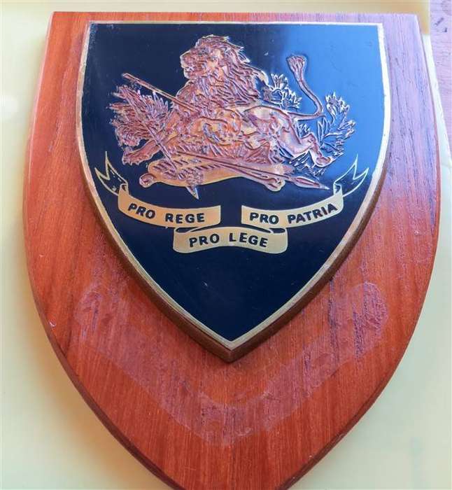 BSAP - British South Africa Police Plaque - Legend missing