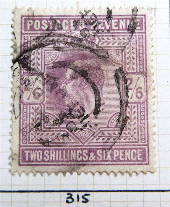 1911-13 Great Britain SG 315/316/317 2/6 Shillings Somerset House