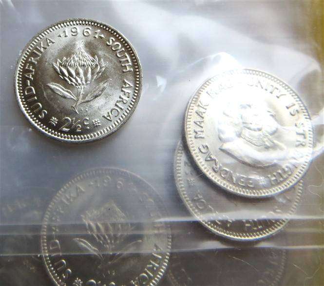 1961 SA Silver 2 1/2c Tickey - Condition