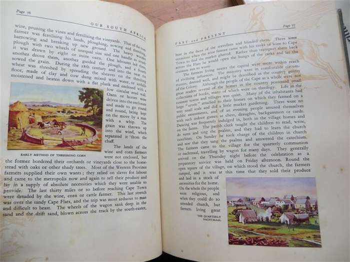 Our South Africa Past & Present Cigarette Cards in Album - Complete