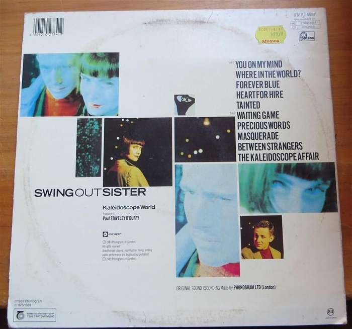Swing Out Sister - Kaleidoscope World - Vintage Vinyl LP VG