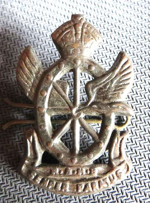 SA Railways & Harbours Cap Badge - Worn & Lugs intact
