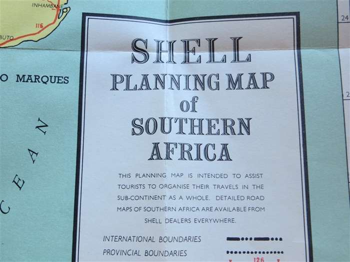 1963 - The Castle Union Line - Guide to South Africa with SHELL map & SA Route Map