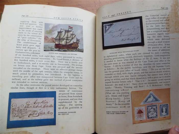 Our South Africa Past & Present Cigarette Cards in Album - Complete