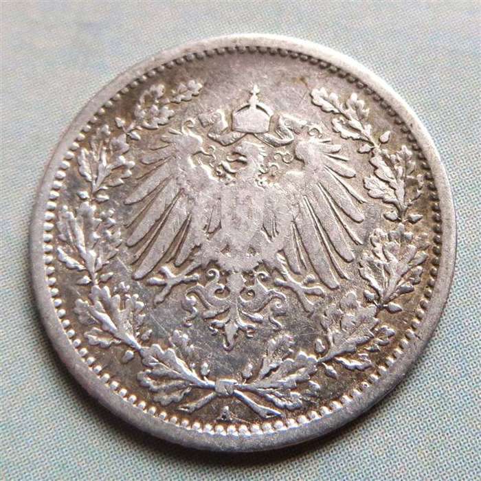 1906(A) Germany Half mark Silver Coin