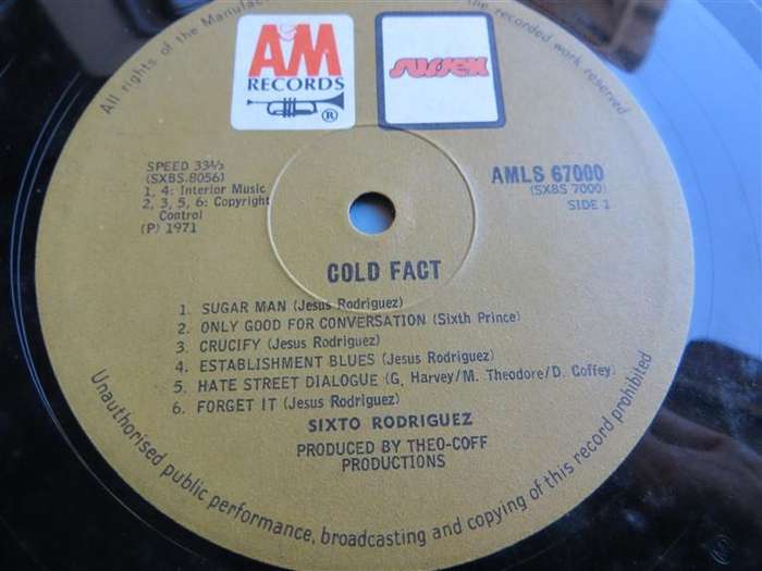 Rodriguez - Cold Fact - Vintage Vinyl LP VG - AMLS67000
