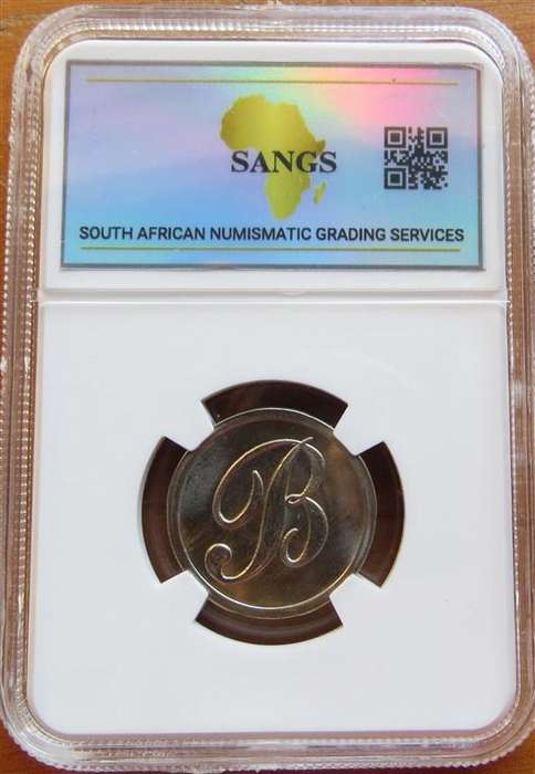 1989 R2 Pattern Coin MS65 SANGS Graded Partial Serrated Edge-Cracked Slab