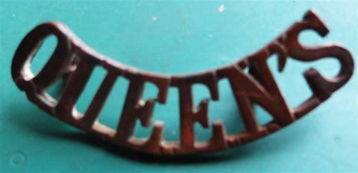 Queen's West Royal West Surrey (Queen's) Regiment Shoulder Title