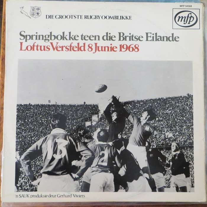 1968 Die Springbokke teen die Britse Eilande Vintage Vinyl LP - VG
