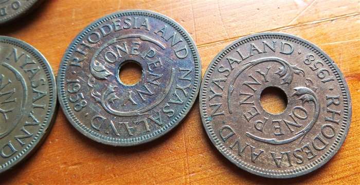 19 x Rhodesia Penny 1d Coin Lot #4 - 1 Bid