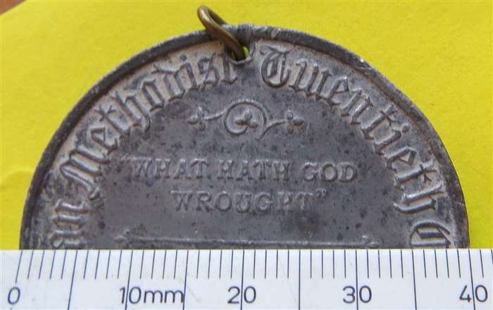 Antique Methodist Medal Victorian Edwardian 1900 Wesleyan Methodist Twentieth Century Fund