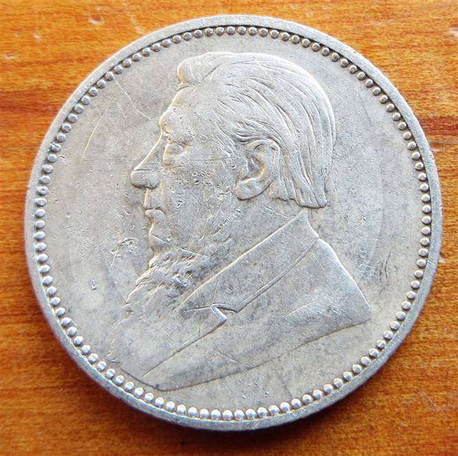 1897 ZAR Silver 6d Coin