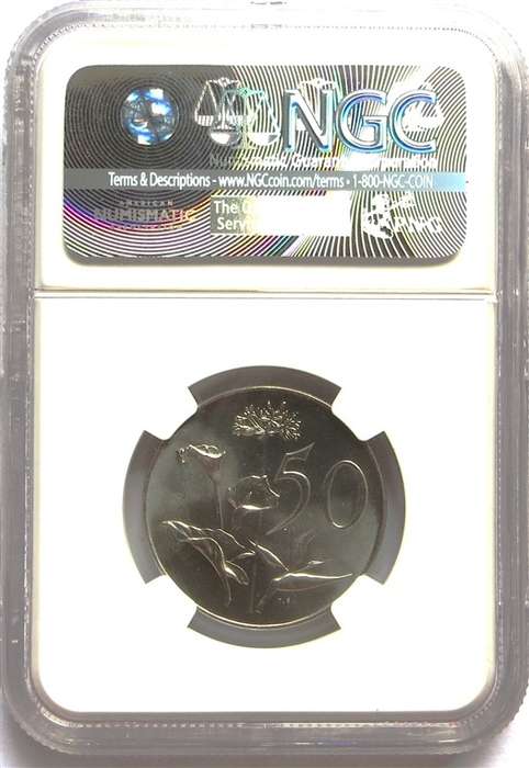1965 SA 50c MS65 Afrikaans - NGC Graded