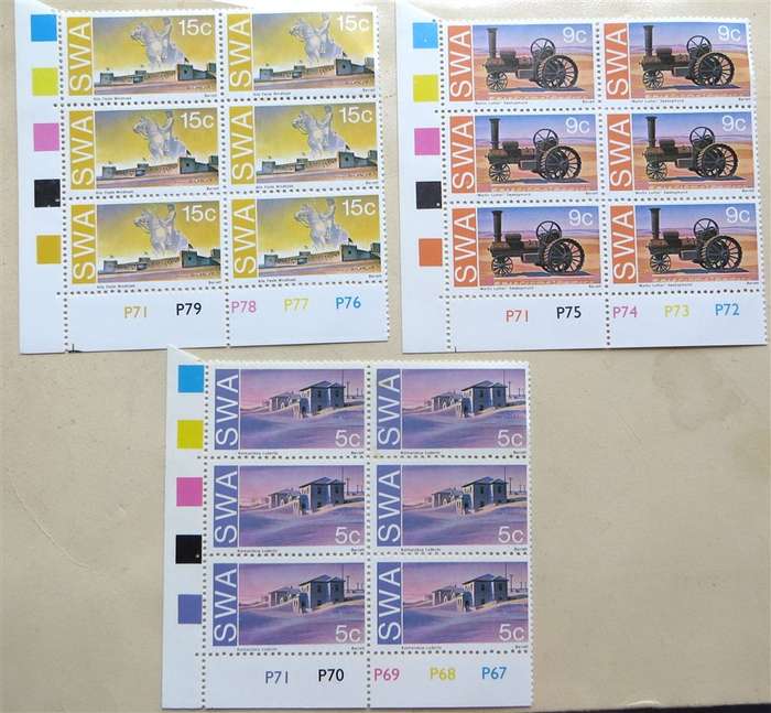 1975 SWA Historic Monuments Control Blocks of 6