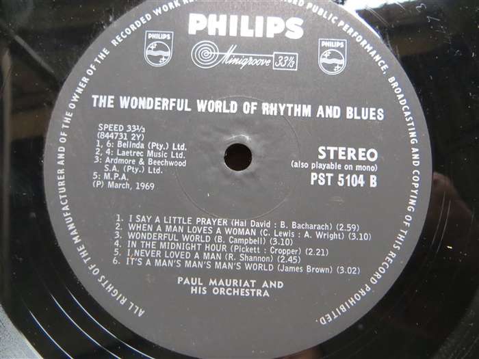 The Wonderful World of Rhythm & Blues - Vintage Vinyl LP - VG
