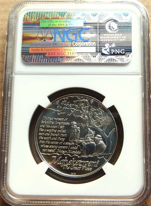 2013 Silver Nelson Mandela MS69 NGC - Life of a Legend