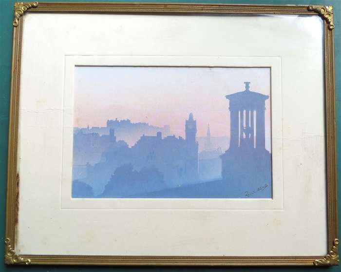 Ronnie Leckie Print in Brass Frame with Glass