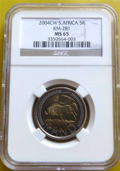 2004 Coin World Oom Paul R5 NGC MS65