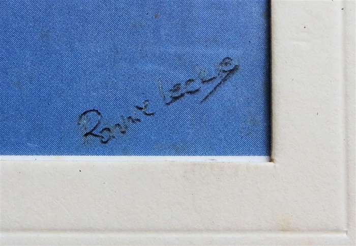 Ronnie Leckie Print in Brass Frame with Glass