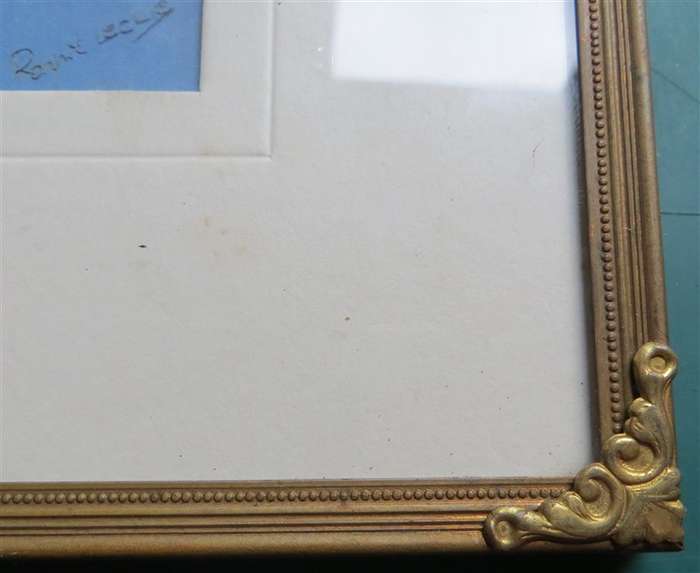 Ronnie Leckie Print in Brass Frame with Glass