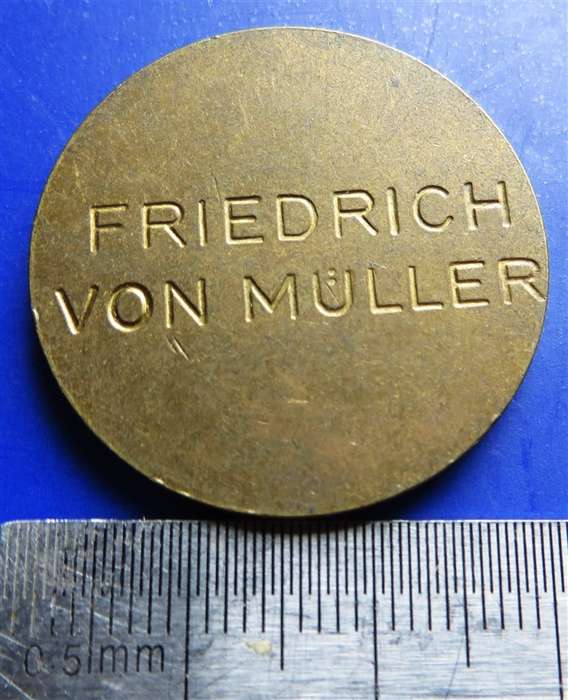 German Friedrich Von Muller Medallion