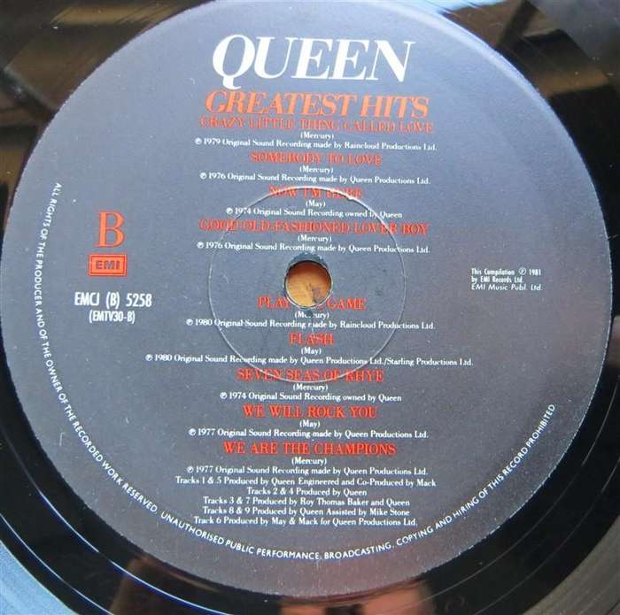 Queen - Greatest Hits  - Vintage Vinyl LP VG