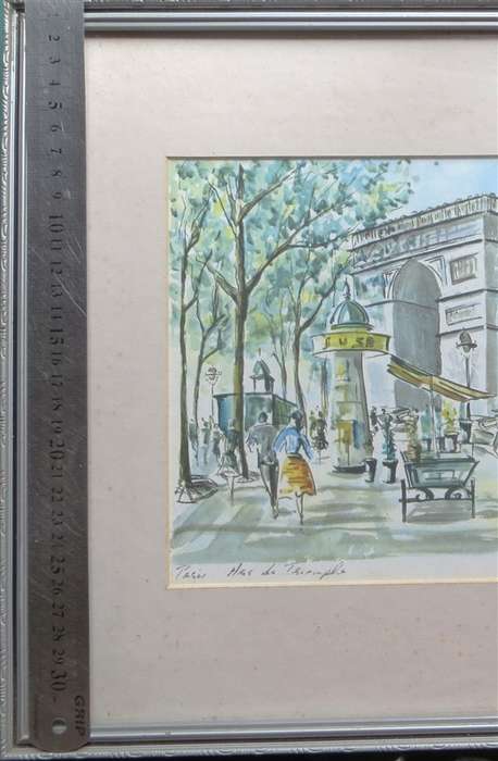 France Arc De Triomf Print in Frame with Glass