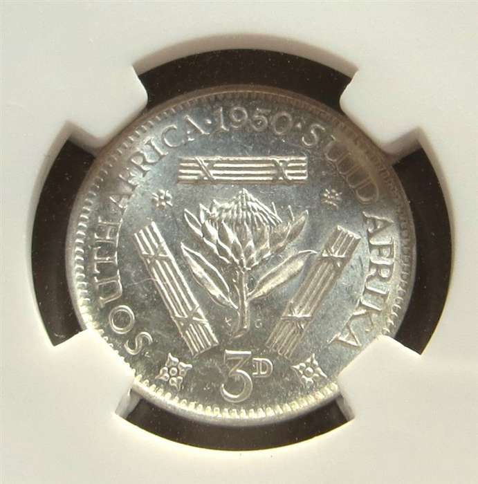1950 3d Silver SANGS Graded UNC details