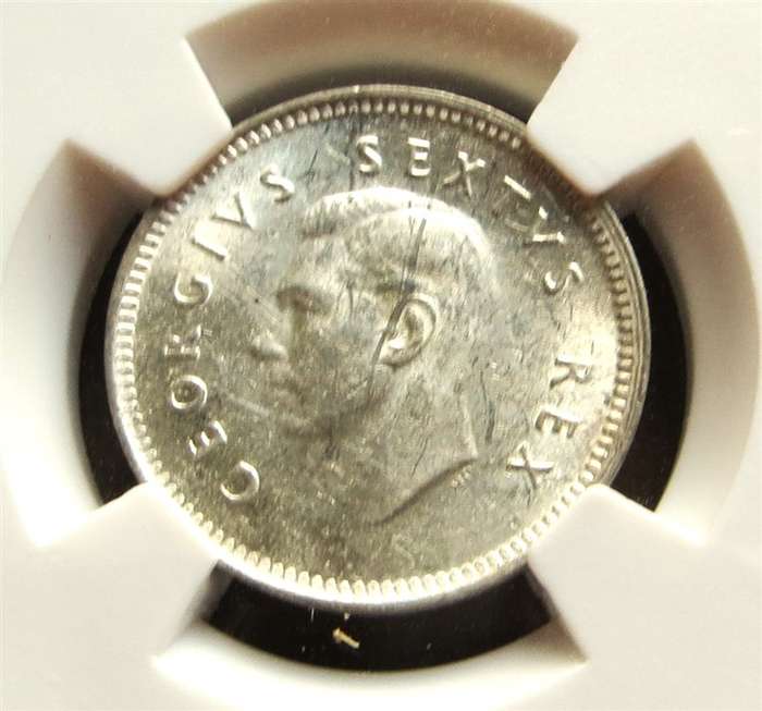 1950 3d Silver SANGS Graded UNC details