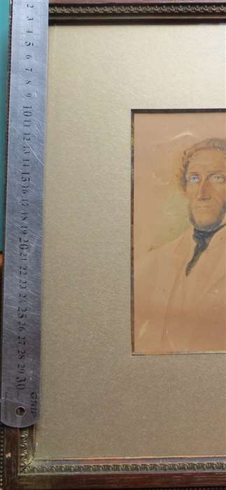Print of a Man - Wood Frame with Glass