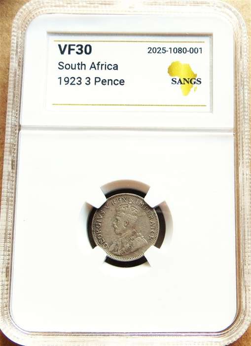 1923 3d Silver SANGS Graded VF30