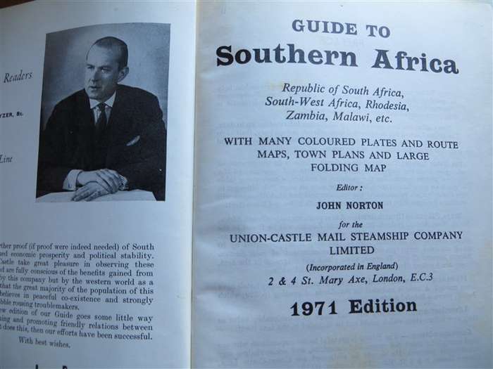 1971 - The Castle Union Line - Vintage Guide to South Africa + AA Route Map