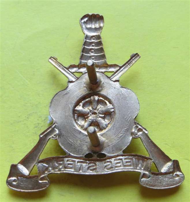 SA Army East Rand / Oosrand Bi-Metal Cap Badge