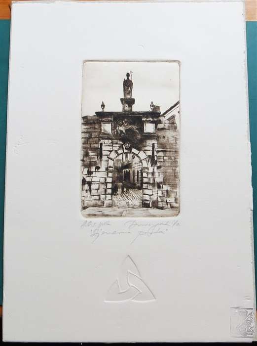 Original signed Hand Press Print