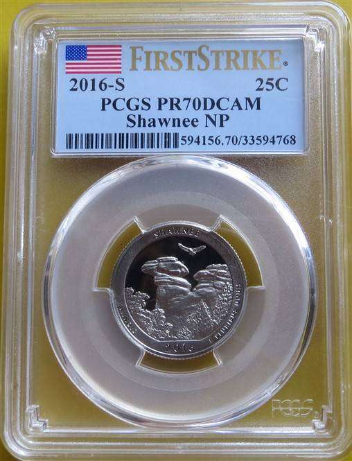 US 2016(S) 25C PCGS First Strike PR70DCAM