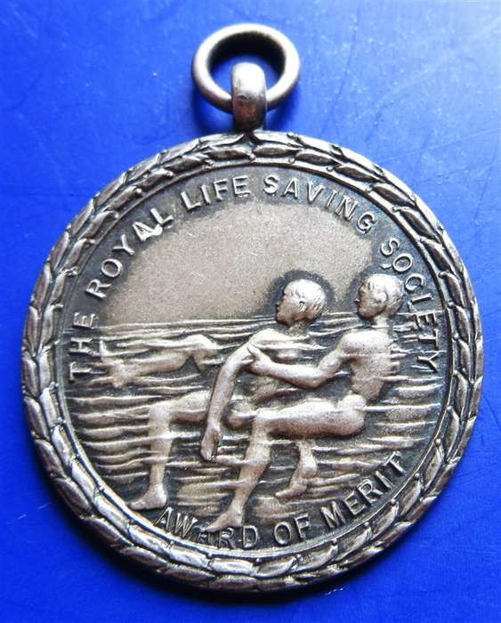1934 Hallmarked Silver Award of Merit Lifesaving Medal 12.3gr - P.J Muller