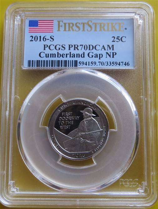 US 2016(S) 25C PCGS First Strike PR70DCAM