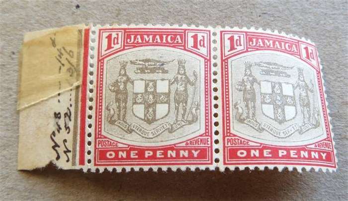 Jamaica SG34a Variety Error pair - R640.00