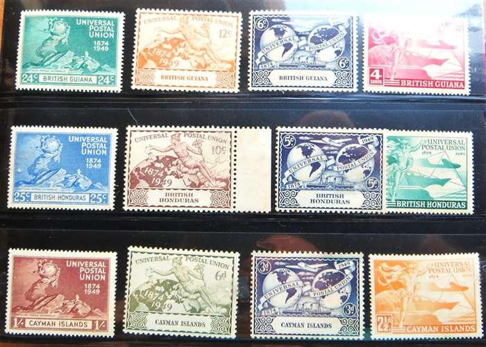3 x UPU Mint Stamps Set - 1 Bid for All British Guiana