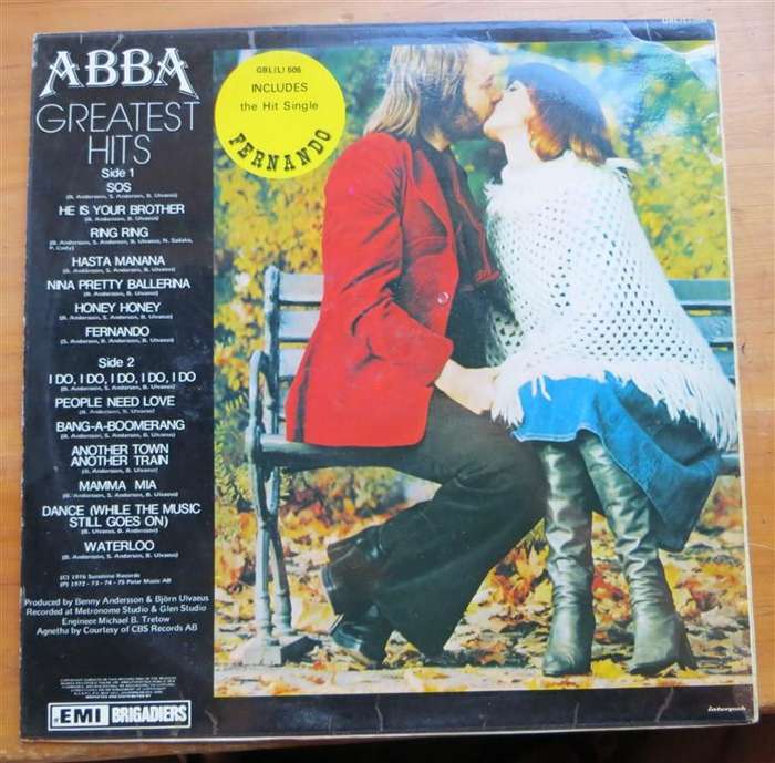 ABBA - Greatest Hits - Vintage Vinyl LP - VG