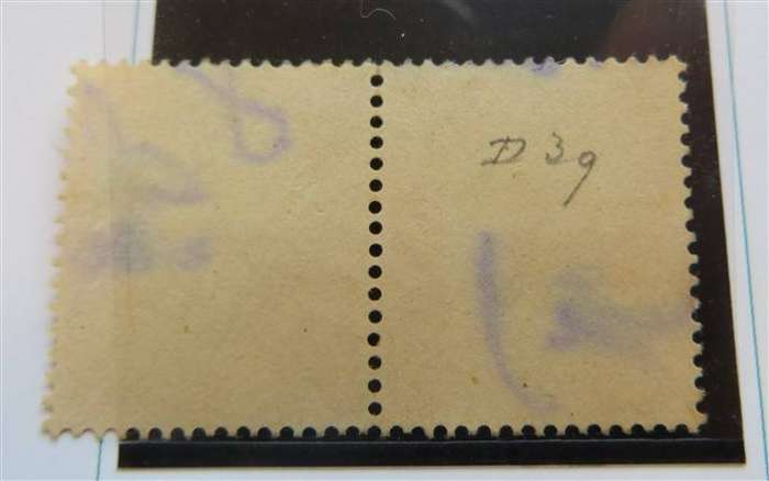SA Union Postage Due with Major Shift to Bottom SGd38