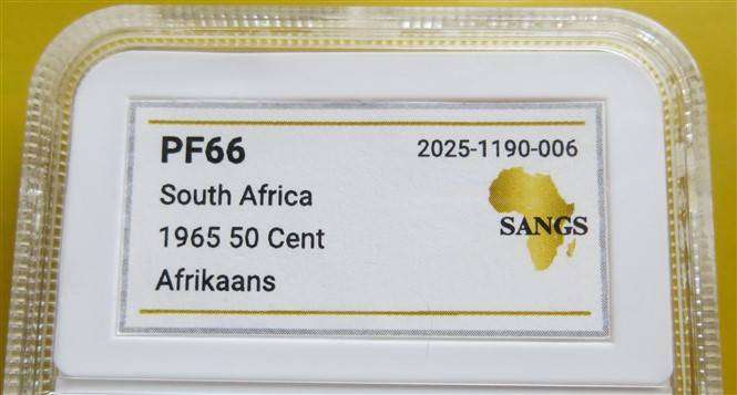 1965 RSA Proof 50c Coin SANGS PF66 High Grade