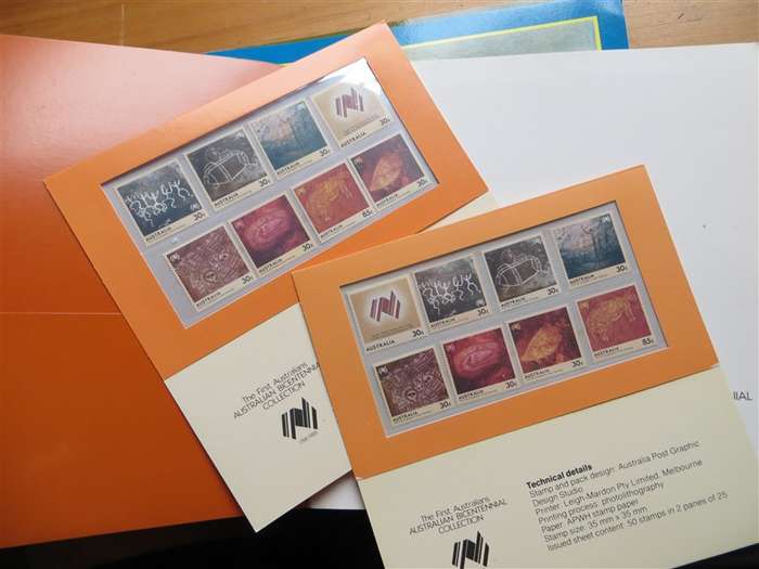 Australia Bicentennial Collection Stamps in Booklets with Dustcover