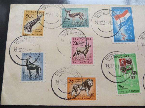 1961 RSA Definitive Issue Set on FDC