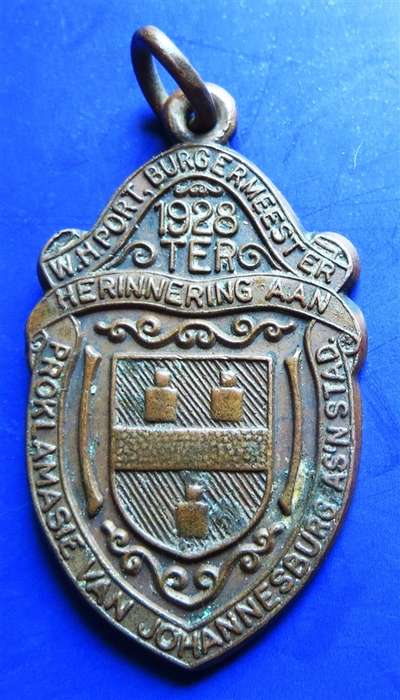 1928 Proclamation of Johannesburg City Medallion